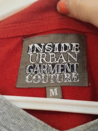 Jersey rayas rojo y gris