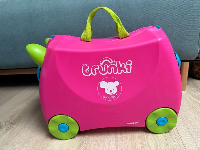 Maleta infantil Trunki rosa y verde