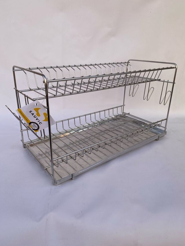 Escurreplatos Acero Inoxidable 2 Niveles
