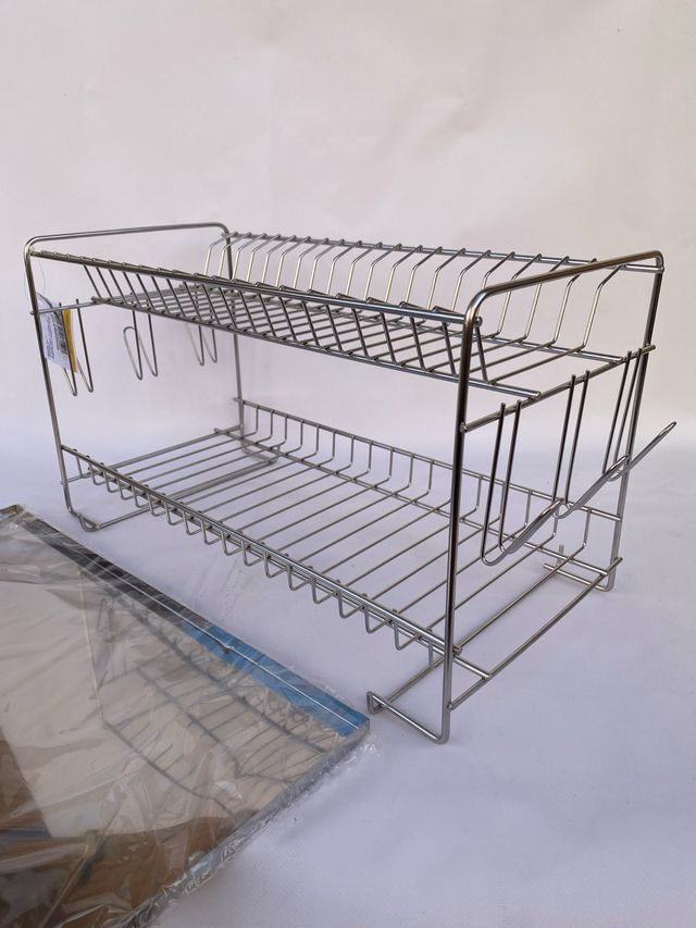 Escurreplatos Acero Inoxidable 2 Niveles