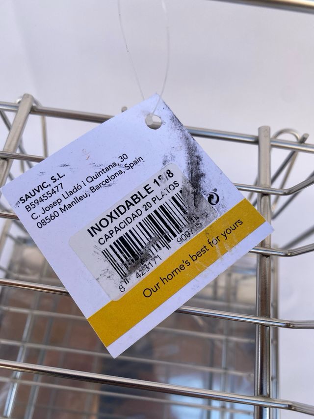 Escurreplatos Acero Inoxidable 2 Niveles