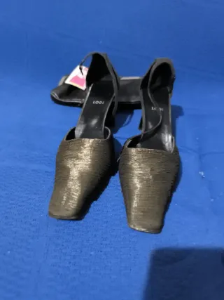 LODI Zapatos y Bolso Fiesta Negro/Dorado