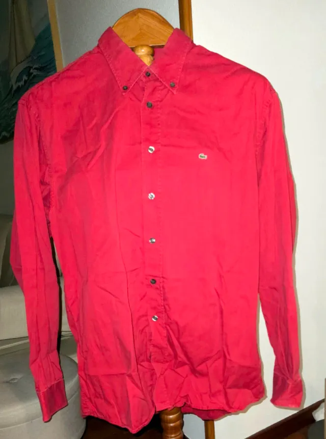Camisa Lacoste Roja Talla XL