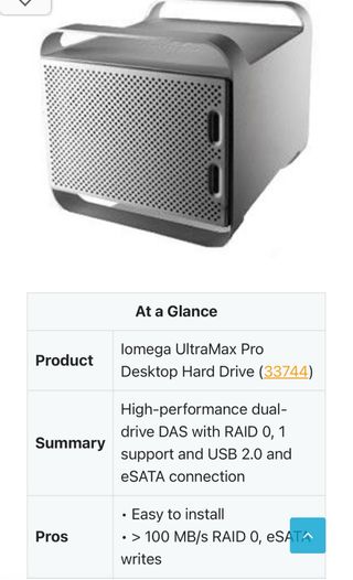 Iomega UltraMax PRO Disco Duro Externo