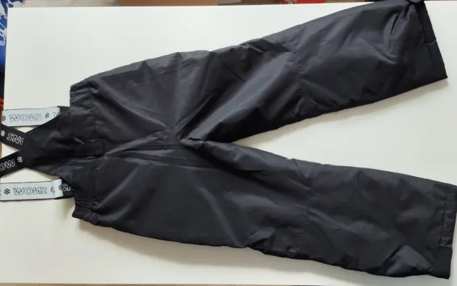 Pantalón de nieve con tirantes negro