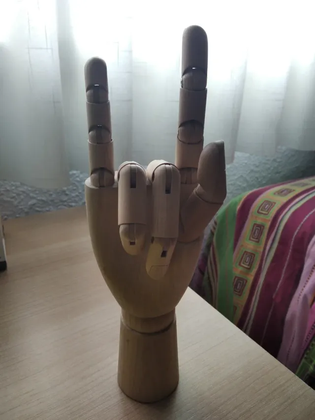 Mano Articolata in Legno