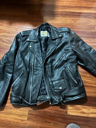 Chaqueta de cuero Bierzo piel 88 Negra