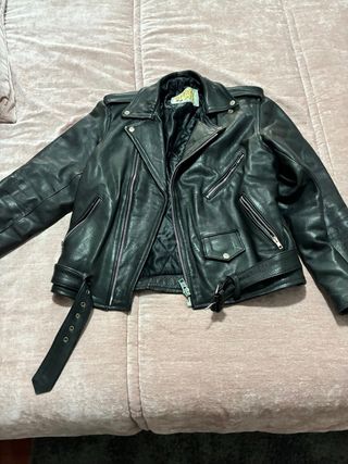 Chaqueta de cuero Bierzo piel 88 Negra