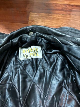 Chaqueta de cuero Bierzo piel 88 Negra