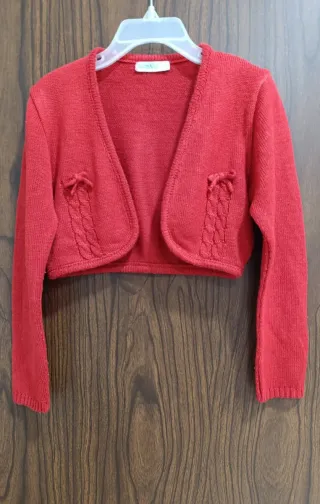 Bolero niña rojo