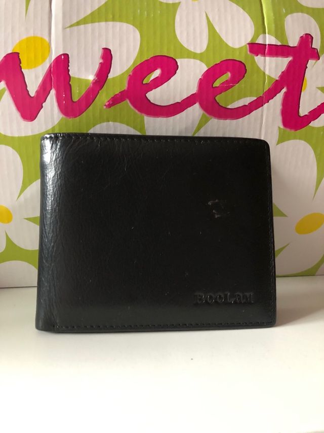 Cartera de hombre Boolam negra