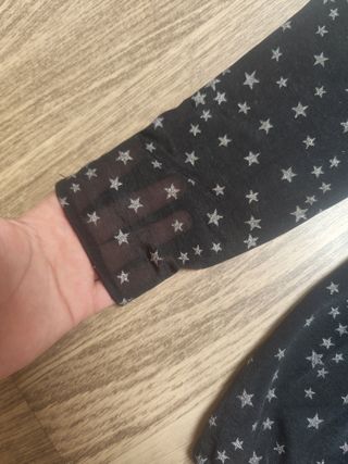 Blusa transparente estrellas