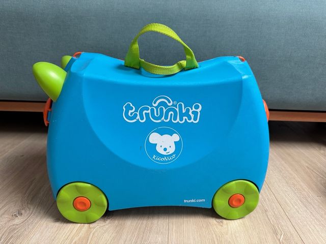 Maleta infantil Trunki azul y verde