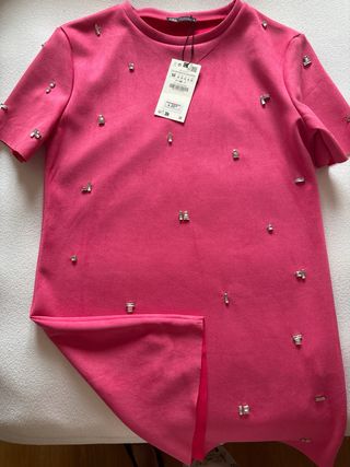 Vestido Zara Talla M con Pedrería
