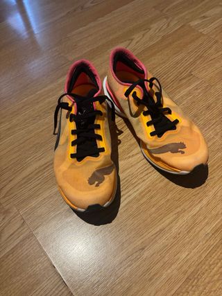 Zapatillas Puma Running Naranja y Rosa