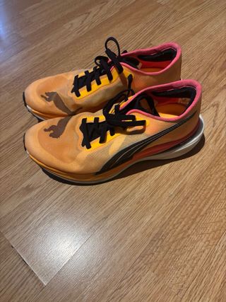 Zapatillas Puma Running Naranja y Rosa