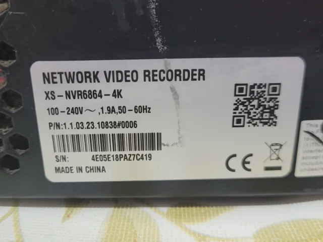 Grabador NVR Profesional XS-NVR6864-4K + Disco