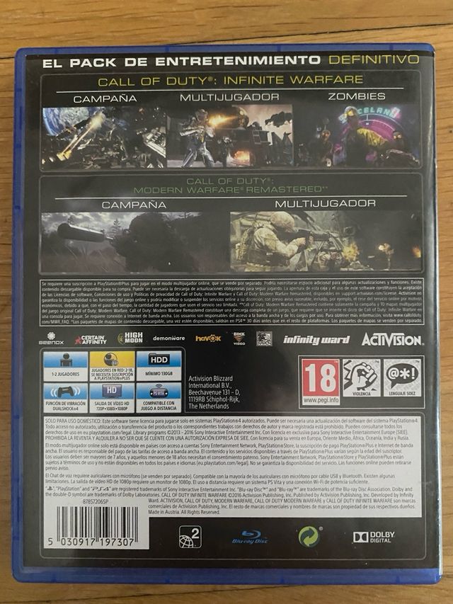 PS4 Call of Duty Infinite Warfare Legacy Edition