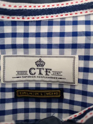 Camisa de cuadros hombre manga corta