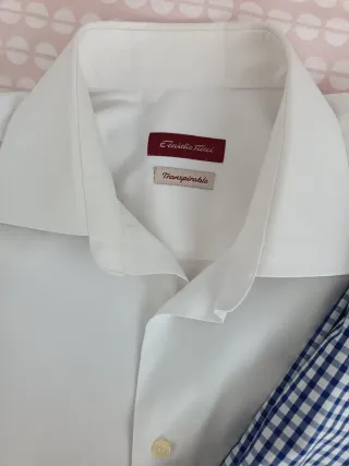 Camisa de cuadros hombre manga corta