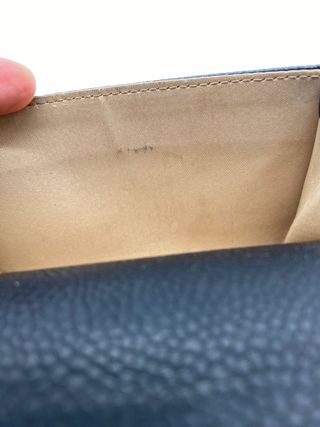 Monedero Chanel Piel Negra Logo CC