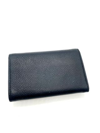 Monedero Chanel Piel Negra Logo CC
