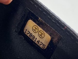 Monedero Chanel Piel Negra Logo CC