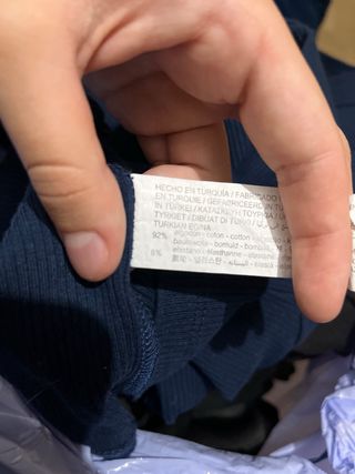 Camiseta de tirantes azul mujer