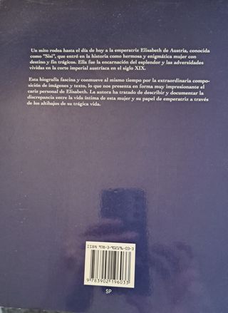 Libro Elisabeth Emperatriz de Austria Sissi