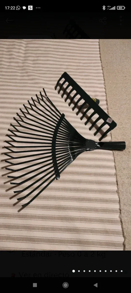 2 rastrillos nuevos metálicos