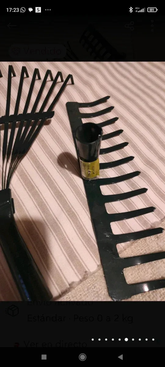 2 rastrillos nuevos metálicos