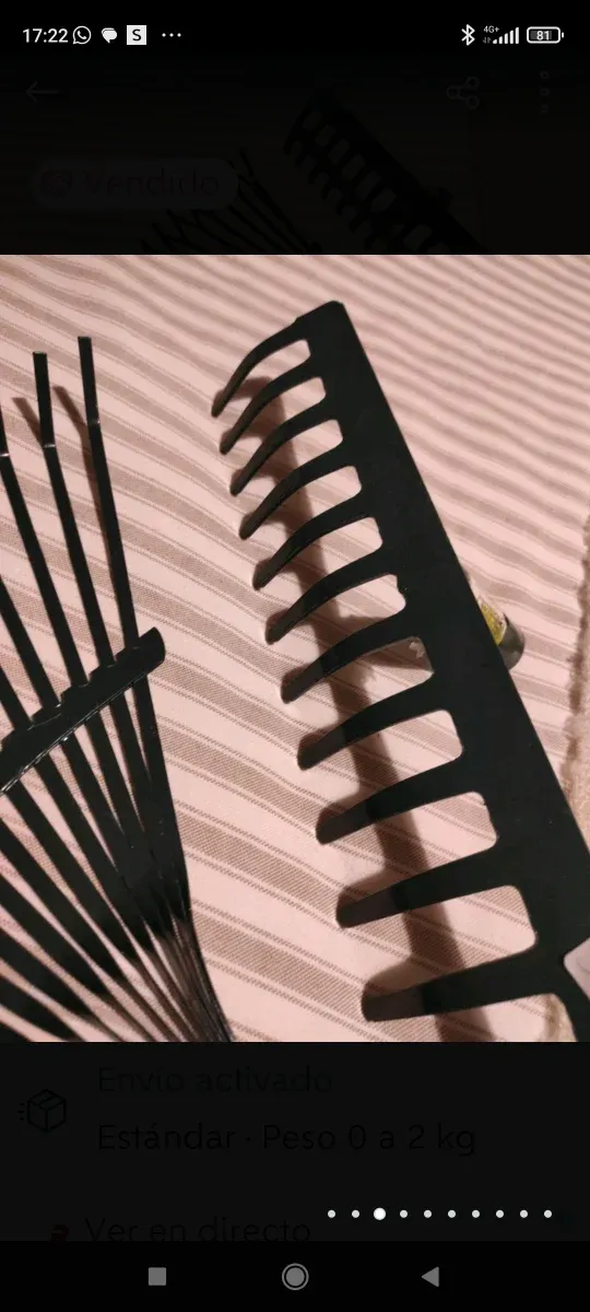 2 rastrillos nuevos metálicos