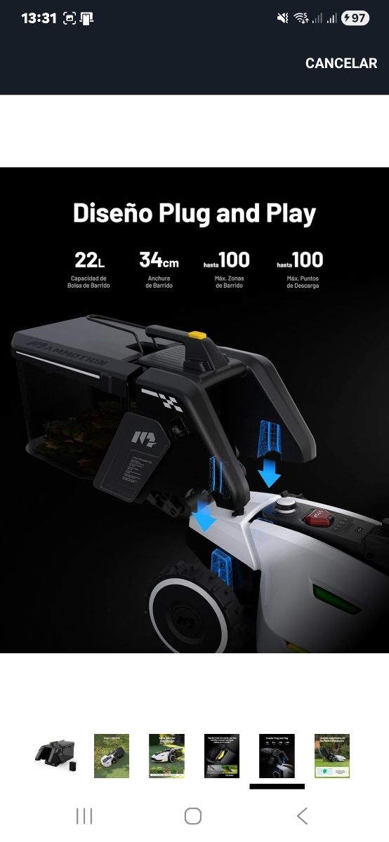 MAMMOTION Kit YUKA, Recogedor