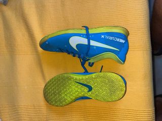 Nike Mercurial X Talla 39-40 Azul/Amarillo