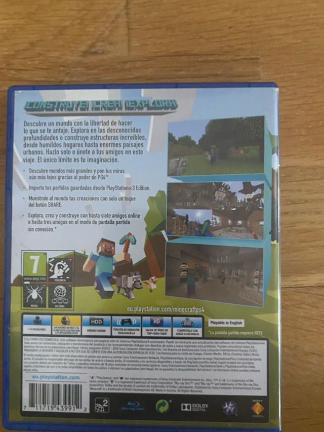 Juego Minecraft PS4 Edición PlayStation 4