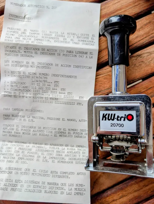 Sello numerador automático KW-trio 20700