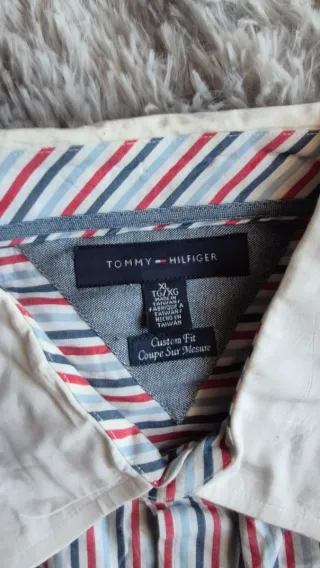Camicia Tommy Hilfiger a righe Custom Fit
