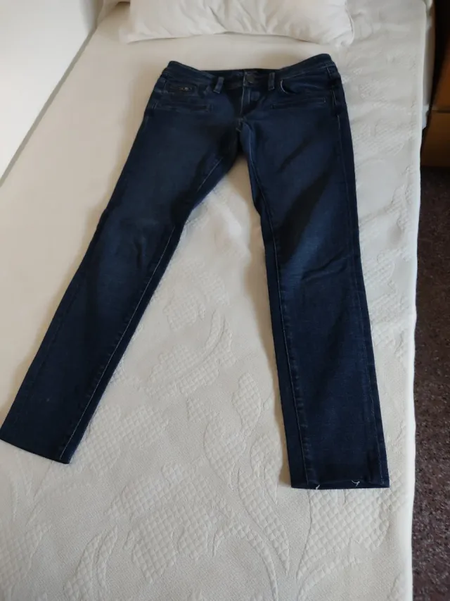 Pantalón vaquero pitillo Massimo Dutti azul