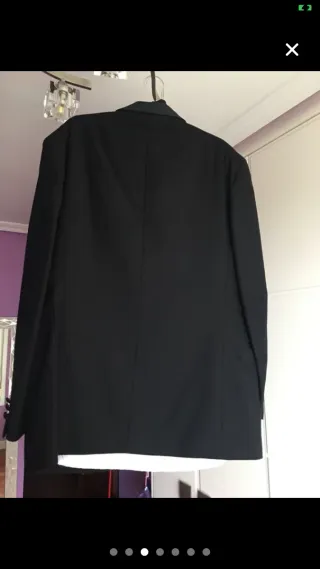 Traje de Novio Negro y Blanco