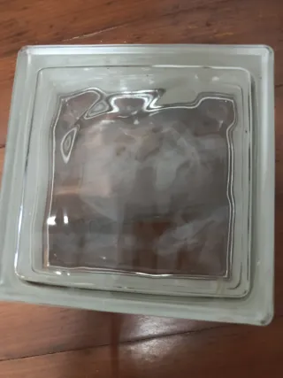 Bloque de cristal pavés transparente