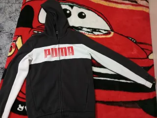 Sudadera Puma Negra y Blanca