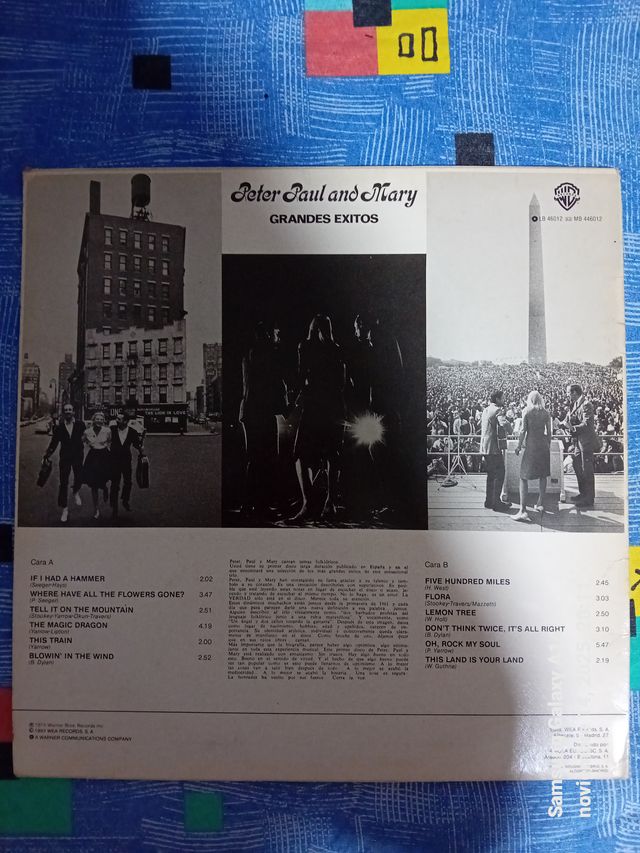 Vinilo Peter Paul and Mary Grandes Exitos