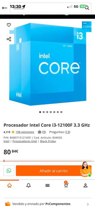 Procesador i3 12º gen