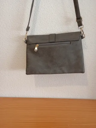 Bolso de mano gris