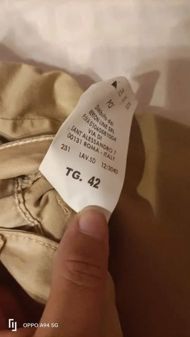 Pantaloni estivi donna beige taglia 42 NUOVI