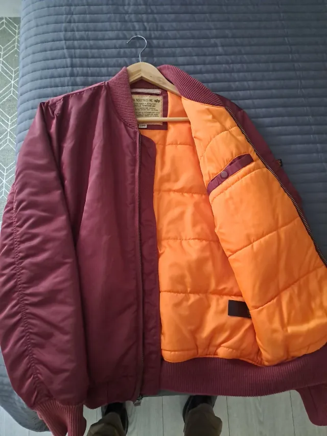 Chaqueta Bomber Alpha Industries Roja Talla M