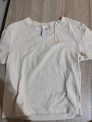 Crop top H&M beige