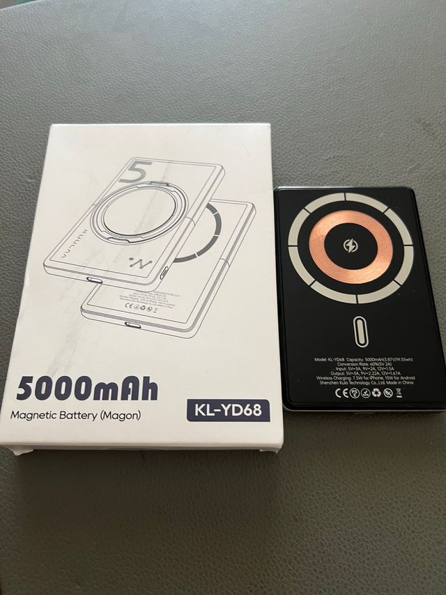 Batería Magnética KUULAA 5000mAh Carga Rápida