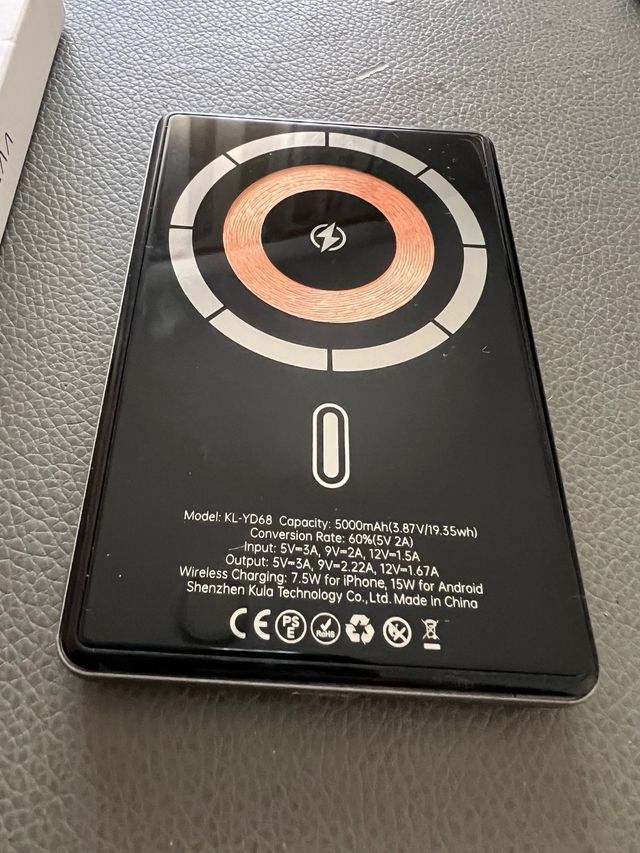 Batería Magnética KUULAA 5000mAh Carga Rápida