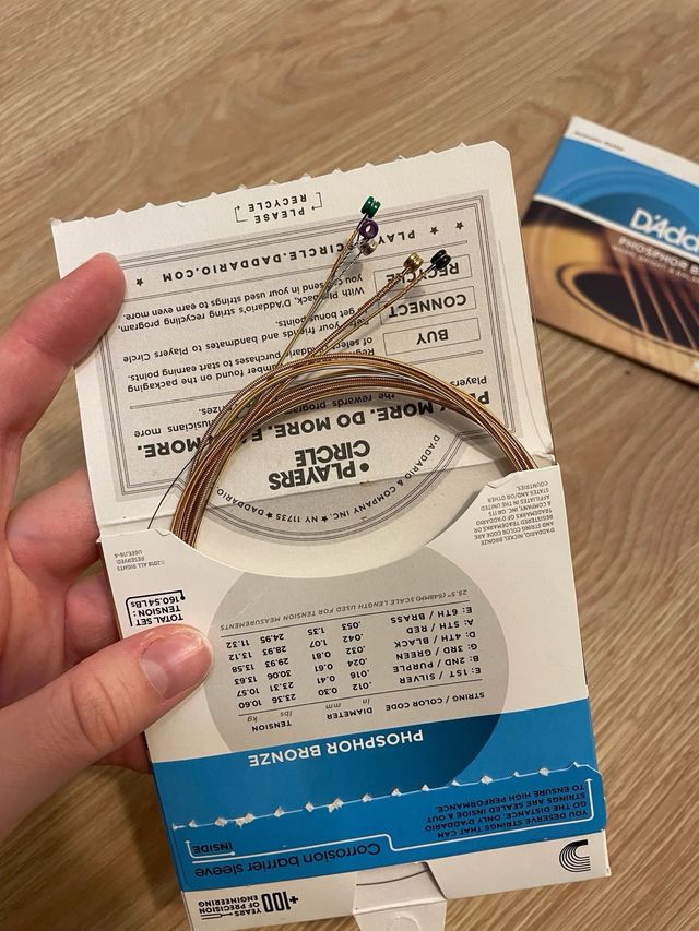 3-Pack Cuerdas D'Addario EJ16 Phosphor Bronze